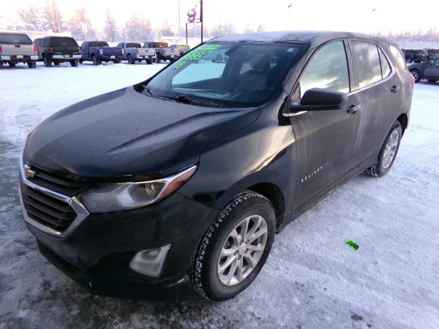 2019 Black /Black Chevrolet Equinox LT (2GNAXUEV9K6) with an 1.5L L4 DOHC 16V TURBO engine, 6-Speed Automatic transmission, located at 2630 Philips Field Rd., Fairbanks, AK, 99709, (907) 458-0593, 64.848068, -147.780609 - Photo#0